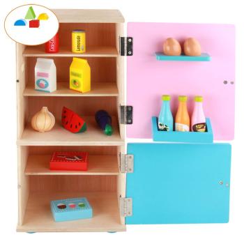 360Home Spielzeugkühlschrank Kinderküchen Spielzeugküche Küchenspielzeug Holz